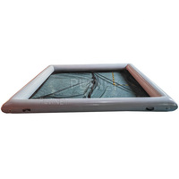 Yacht flottant en tube personnalisé océan mer piscine gonflable anti méduse avec filet enceinte pour yacht