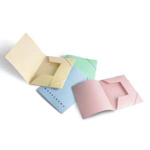 PIGNA - Dossier A4 à 3 rabats, assortiment de couleurs pastel monochromes - Product Image 1