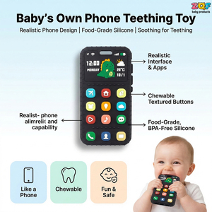 Mordedor de Silicona Suave para Bebés, Libre de BPA, Juguetes Masticables para Aliviar el Dolor de Dentición en Bebés y Niños Pequeños, Unisex - Product Image 1