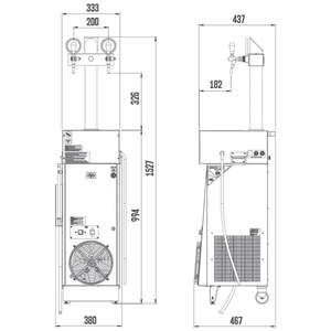 Dispenser di birra mobile a 2 rubinetti CWP 200 - Product Image 4