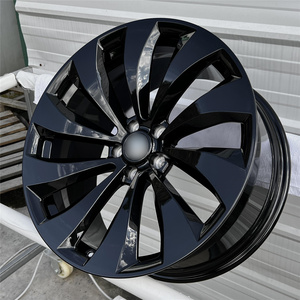 Jantes en alliage forgé à rayons biseautés élégants, finition brillante CNC, roues en aluminium 6061 pour modification automobile haut de gamme - Product Image 3