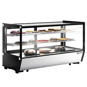 Vitrine réfrigérée de comptoir GGM Gastro - 200 litres - 1220 mm - Rectangulaire - avec 2 étagères - Product Image 3