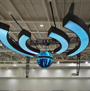 RGB LED hiển thị bảng điều khiển không thấm nước linh hoạt Đăng Board cho cửa hàng xe Windows LED ma trận màn hình - Product Image 3