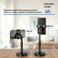Support de téléphone et tablette universel multifonctionnel en plastique pour diffusion en direct, idéal pour les streamers, avec forte stabilité