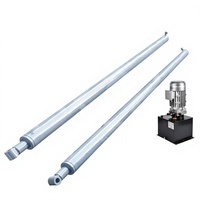 Échelle de chargement bidirectionnelle simple avec vérin hydraulique et rail de guidage, pour usage domestique et atelier, ensemble complet
