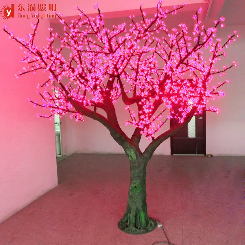 LED ışıklı ağaç ışıkları LED kiraz çiçeği ağaç ışıkları yapay simülasyon ağaç ışıkları noel 90 IP65 3 metre yüksek 1 adet