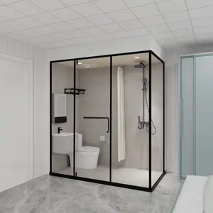 Vendita calda completa completa prefabbricata modulare integrata completa baccelli da bagno con bagno tutto In una doccia integrata