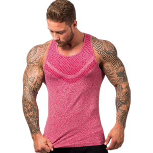 Chaleco sin mangas de Fitness personalizado para hombre, camiseta sin mangas deportiva de Color sólido transpirable cómoda, personalidad de hombre musculoso a la moda - Product Image 6