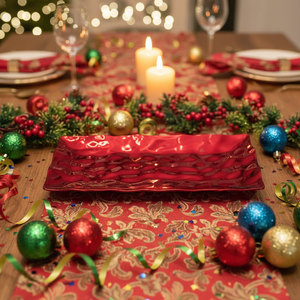 Sous-assiettes de mariage personnalisées, motif de luxe, durables, pour mariage, anniversaire, dîner, <span class=keywords><strong>réception</strong></span>, événement, <span class=keywords><strong>vaisselle</strong></span> de table - Product Image 3