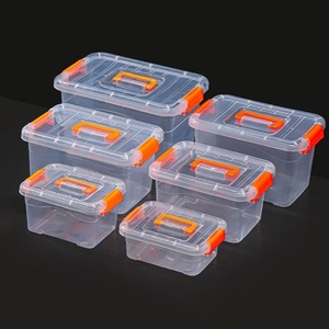 Cajas de Plástico Transparente de 6 Tamaños para Uso Doméstico, Cajas de Almacenamiento para Juguetes y Ropa - Product Image 2