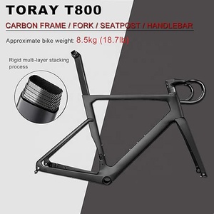 Vélo en fibre de carbone 700C <span class=keywords><strong>Shimano</strong></span> <span class=keywords><strong>105</strong></span> 22 vitesses, vélo de course avec roues en carbone T800, frein à disque mécanique, vélo de route - Product Image 2