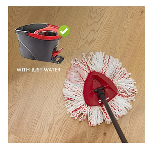 Accessoire de tête <span class=keywords><strong>triangulaire</strong></span> rotative en microfibre sans lavage pour <span class=keywords><strong>aspirateur</strong></span>-serpillière électrique réutilisable à seau unique haute efficacité - Product Image 5