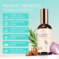 Minyak & Serum Penumbuh Rambut 2-in-1 FORHEART dengan Kafein Organik Alami, Castor, Biotin, Rosemary, Kelapa, dan Keratin