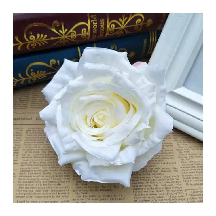 Hot sale artificial flower single 13 cm velvet rose flower for wedding decor