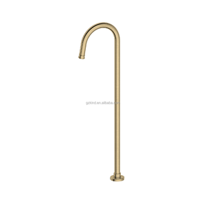Robinet <span class=keywords><strong>de</strong></span> <span class=keywords><strong>baignoire</strong></span> mural autoportant en chrome/acier inoxydable, design moderne, haute pression, bec <span class=keywords><strong>pivotant</strong></span>, jet doux et massage - Product Image 2