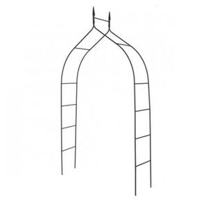 Tubo spesso in metallo da giardino in ferro trellises arbars arco da giardino in metallo nero per supporto per l'arrampicata delle piante - Product Image 1