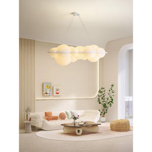 Luminaire suspendu LED en forme de nuage, design nordique moderne minimaliste élégant, luminaire créatif unique en forme de bulle, hauteur réglable - Product Image 6
