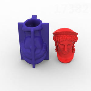 3D <span class=keywords><strong>Hera</strong></span> estatua vela molde Grecia <span class=keywords><strong>mito</strong></span> arte estatua aromaterapia vela molde DIY hormigón yeso adornos herramienta de fabricación - Product Image 4