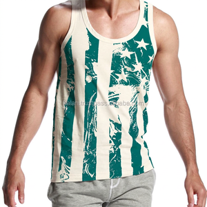 KITTM10 <b>White</b> Knitted Plus Size Men's Tank Top Casual Fitness Gym Clothing Breathable Quick Dry Eco-Friendly 100% Cotton Logo - Product Image 4
