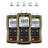 Manomètre différentiel d'air portable Sndway SW-512A B C, manomètre numérique, testeur de dureté, 220V, batterie 4,5V, 1 an