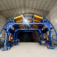 Panneau de coffrage en acier industriel pour soutien initial de tunnel, imperméable, avec chariot