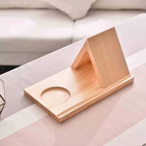 Support de livre en bois avec porte-gobelet, coin lecture, organiseur de lecture pour les amateurs de livres, cadeaux - Product Image 3