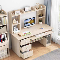 Mobilier de bureau en bois de noyer brun de 32 pouces coussin en aluminium léger réglable en hauteur bureau d'ordinateur de poste de travail