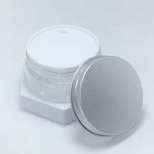 Wholesale 8oz <b>Plastic</b> Cosmetic Cream Scrub <b>Jars</b> 250g White Cap Empty <b>Jars</b> with Lids for Body Scrub - Product Image 5