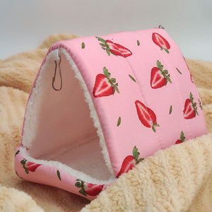 Bequemes Hamster bett Plüsch Weich hängendes kleines Haustier Kaninchen Meers chweinchen Haus für Käfig - Product Image 4