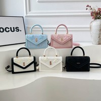 Bolso de Mano Pequeño Cuadrado de Estilo Chino para Mujer, Diseño Exclusivo de Verano 2026, con Solapa, de Poliéster, Elegante, para Llevar al Hombro o Cruzado