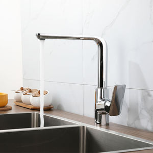 Fashion Chrome Kitchen Faucet, Rotating Faucet, High Kitchen Mixer, Brass Faucet, Hot and Cold Faucet - Product Image 4
