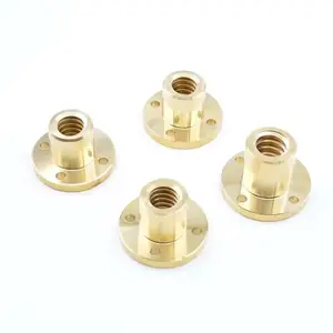 Factory Wholesale CNC Parts Copper Nut T-type Winding Machine Dextrorotary Ballscrew Trapezoidal Lead Screw Nut