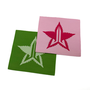 Etiqueta de marca con logotipo personalizado de alta densidad y bajo costo, etiqueta tejida de corte recto, Etiqueta interior para ropa para chaqueta - Product Image 3