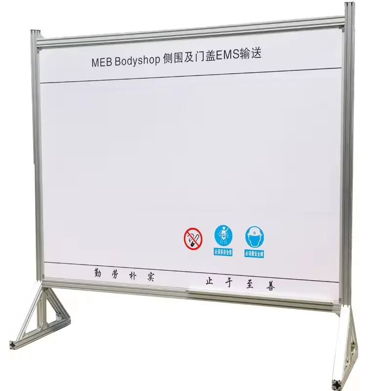 China manufacture high quality aluminium frame whiteboard with stand Aluminium whiteboard with good price