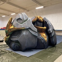 Décoration de scène gonflable personnalisée pour la cérémonie d'ouverture des e-sports, sculptures géantes de personnages de jeux gonflables