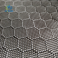 Fabrication en usine de rouleaux de matériau en fibre de carbone, tissage jacquard hexagonal, tissu en fibre de carbone véritable 3k