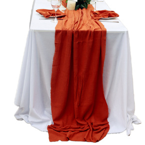 Pho mát vải xù bảng cờ Phong Cách Bohemian khăn trải bàn trang trí tiệc cưới Crinkle vải - Product Image 5