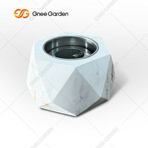 Chimenea independiente de Metal moderna de bioetanol de mesa para exteriores, cuenco portátil para fogatas de acero para interiores y exteriores sin humo - Product Image 1