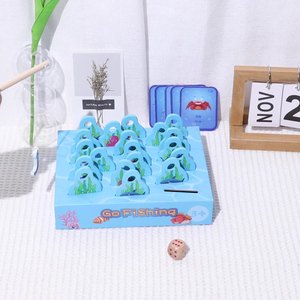 Juego de pesca en el mar y el océano de madera para niños, juguete educativo personalizado para padres e hijos, con CPC - Product Image 2