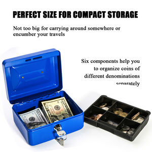 Üreticinin kapalı Mini ücretsiz ayakta dijital anahtar yazarkasa metalik para çekmece para kutusu - Product Image 5