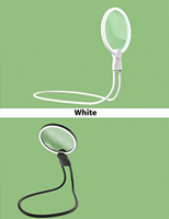 5F-8039-6 New Model Round High Powered LED Neck Wearing Magnifier Rechargeable Magnetic Detachable Magnifying Glasses