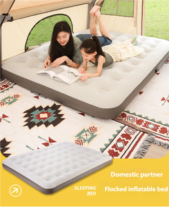 Inflatable Camping <b>Mattress</b> Airbed <b>Queen</b> Size Modern Outdoor Foldable Portable Storage Bag - Product Image 6