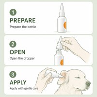Enoug Nettoyant Auriculaire pour Animaux 50ml – Solution Douce pour Chiens et Chats – Élimine le Cérumen – Soin Quotidien des Oreilles