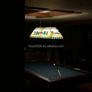 Oferta Especial: Lámparas Tiffany para Mesa de Billar de 55'' con Suministro Directo de Fábrica, 6 Luces de Cristal para Sala de Ajedrez y Cartas - Product Image 4