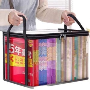 Bolsa de Almacenamiento de Libros Plegable de PVC para el Hogar, Organizador de Libros Antiguos, Bolsa Transparente a Prueba de Polvo para Libros Escolares - Product Image 5
