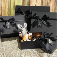 Boîte-cadeau en papier kraft de qualité supérieure avec Tian Di Gai boîte de cadeau d'anniversaire multicolore boîte de faveur de carte noire stock prêt