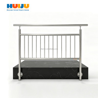 Rampe d'escalier moderne en acier inoxydable HJ, balustrade extérieure pour maison, hôtel, design moderne, tube en aluminium durable