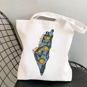 Borsa Shopping in Tela di Cotone Ecologica con Stampa Bandiera Palestinese, Borsa Tote Palestina con Design Geometrico Arabo - Articolo di Grande Successo - Product Image 3