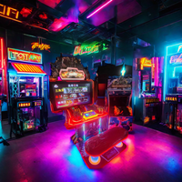Pièce de monnaie Pusher Amusement Volées Jeu de coups de feu Ultrifire Puissance Pistolet de tir Simulateur vidéo Machine de jeu d'arcade Armoire en métal