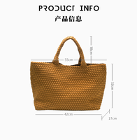 Sac tissé en cuir PU, sacs tissés écologiques personnalisés avec grande capacité, sac fourre-tout surdimensionné personnalisé, produit en gros